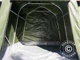 Noliktavas telts PRO 2x2x2m PE, ar zemes pārklāju, Zaļš/Pelēks