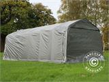 Tente abri garage PRO 3,6x7,2x2,68m PE avec couvre-sol, Gris