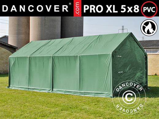 Namiot magazynowy PRO 5x8x2,5x3,89m, PCV, Zielony