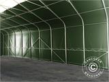 Tente de Stockage PRO 7x14x3,8m PVC avec lucarne, Vert