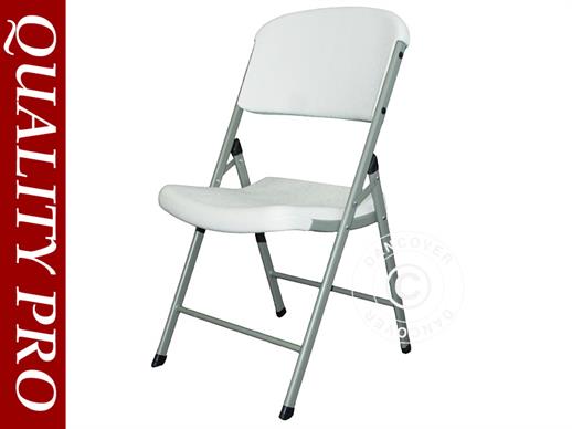 Sulankstoma kėdė 48x43x89cm, Šviesiai pilka/Balta, 4 vnt.