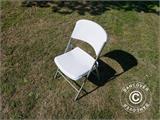 Sulankstoma kėdė 48x43x89cm, Šviesiai pilka/Balta, 4 vnt.