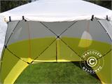 Carpa de trabajo FleXshelter PRO+, 1,8x1,8x2m, PVC, Ignífuga, Amarilla/Blanca                       