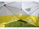 Carpa de trabajo FleXshelter PRO+, 1,8x1,8x2m, PVC, Ignífuga, Amarilla/Blanca                       